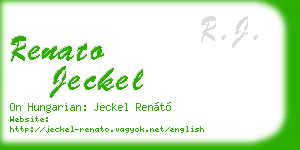 renato jeckel business card